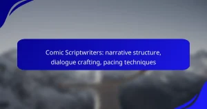 Comic Scriptwriters: narrative structure, dialogue crafting, pacing techniques
