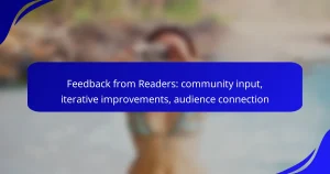 Feedback from Readers: community input, iterative improvements, audience connection