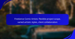 Freelance Comic Artists: flexible project scope, varied artistic styles, client collaboration