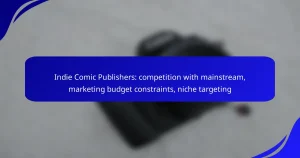 Indie Comic Publishers: competition with mainstream, marketing budget constraints, niche targeting