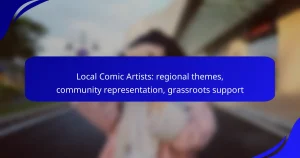 Local Comic Artists: regional themes, community representation, grassroots support