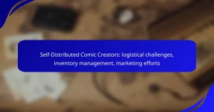 Self-Distributed Comic Creators: logistical challenges, inventory management, marketing efforts