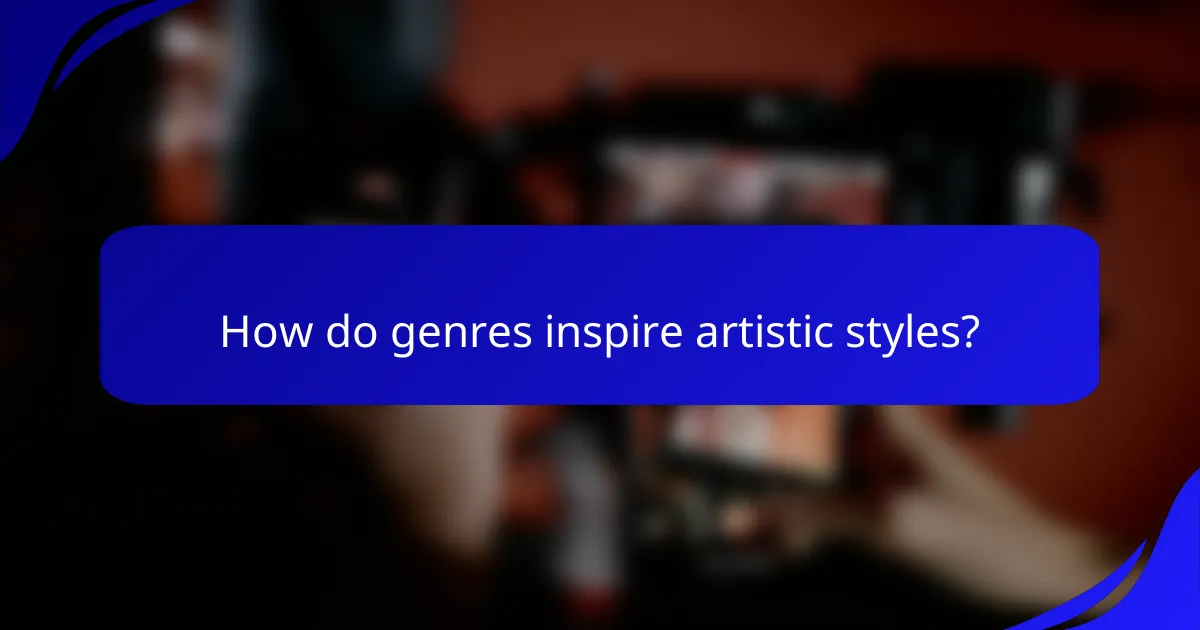 How do genres inspire artistic styles?